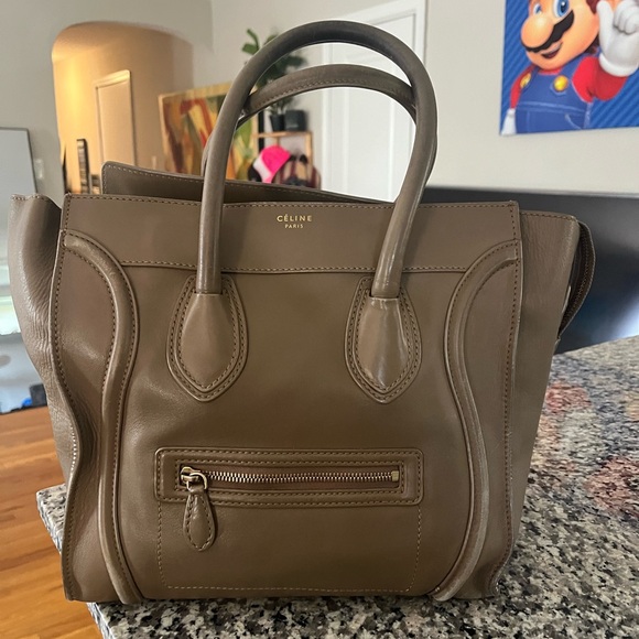 Celine Smooth Calfskin Mini Luggage Tote Camel - Picture 1 of 16